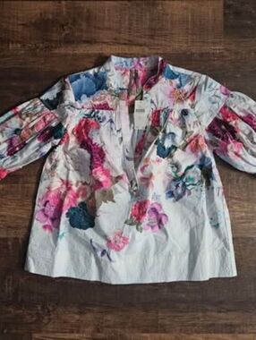 Darcey Popover Swing Top By Anthropologie